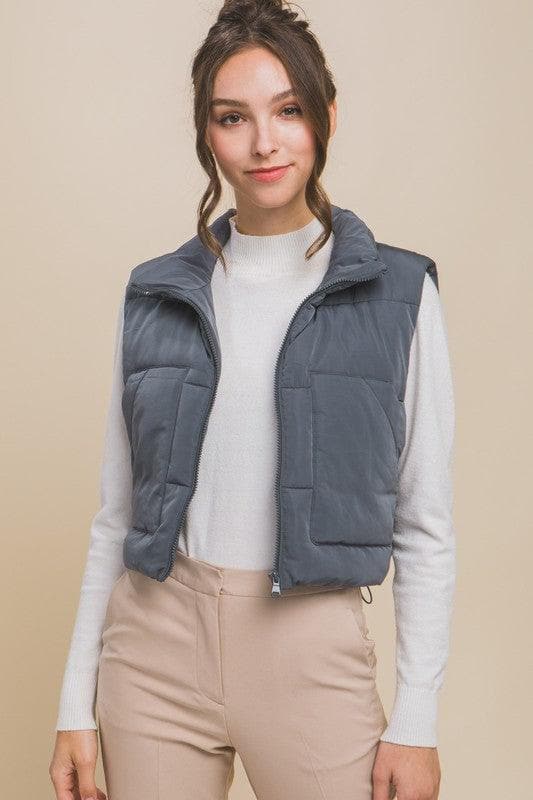 Anabelle Puffer Vest With Pockets - SwagglyLife Home & Fashion