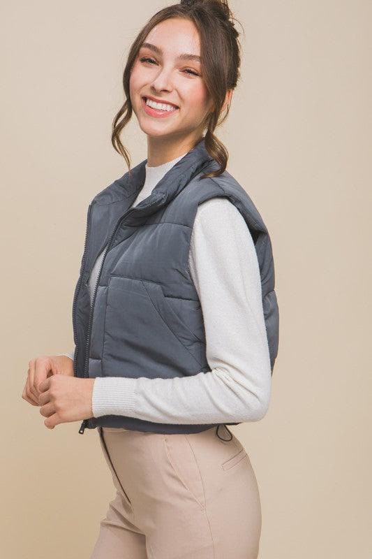 Anabelle Puffer Vest With Pockets - SwagglyLife Home & Fashion