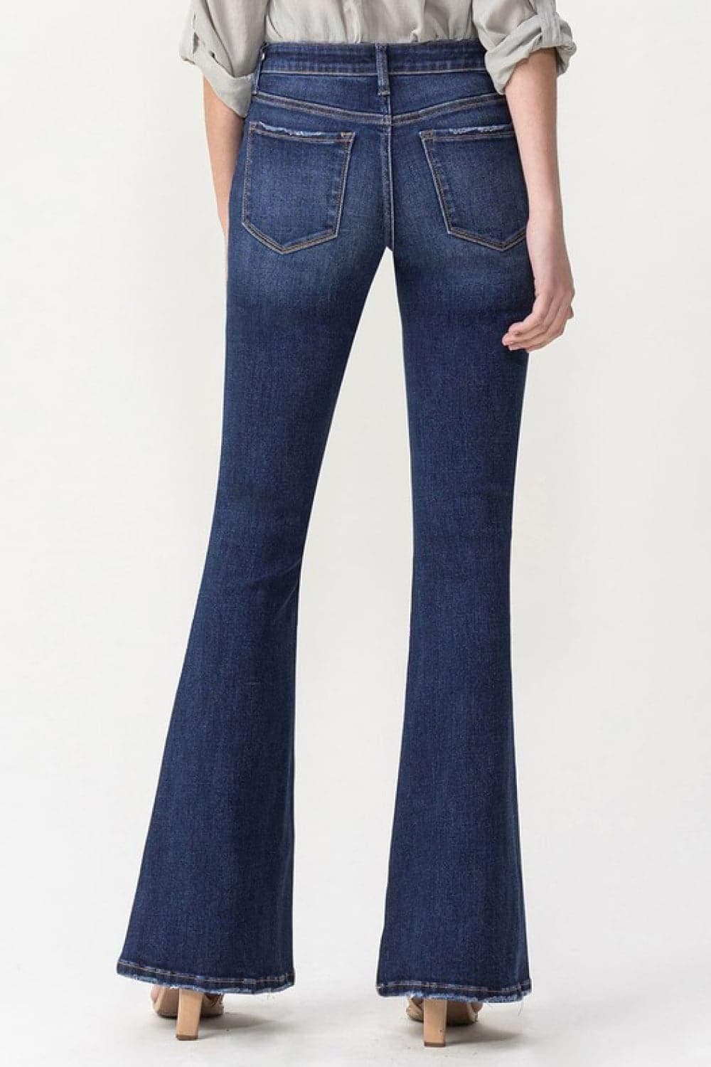 Lovervet Full Size Joanna Midrise Flare Jeans - SwagglyLife Home & Fashion