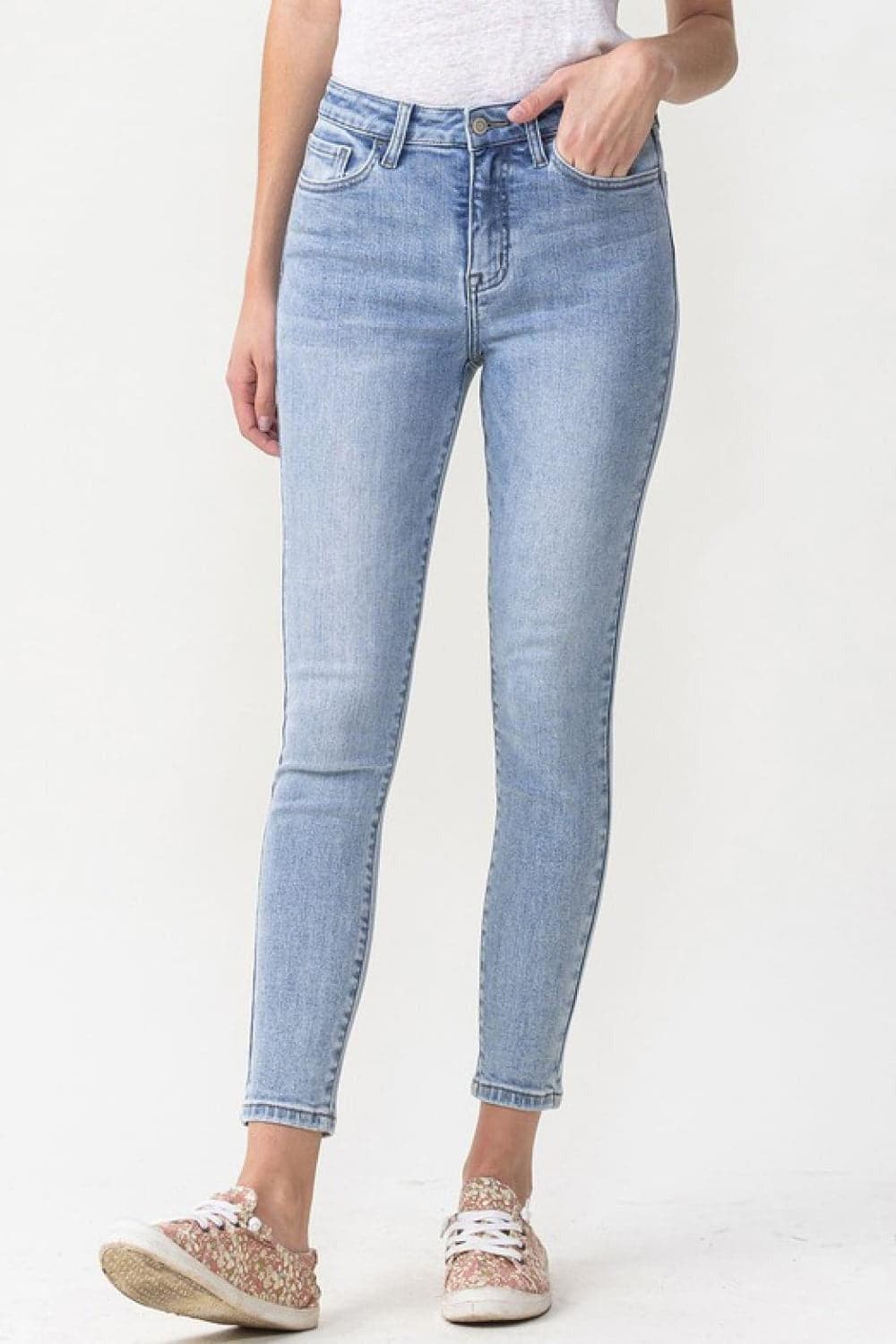LOVERVET Full Size Talia High Rise Crop Skinny Jeans - SwagglyLife Home & Fashion
