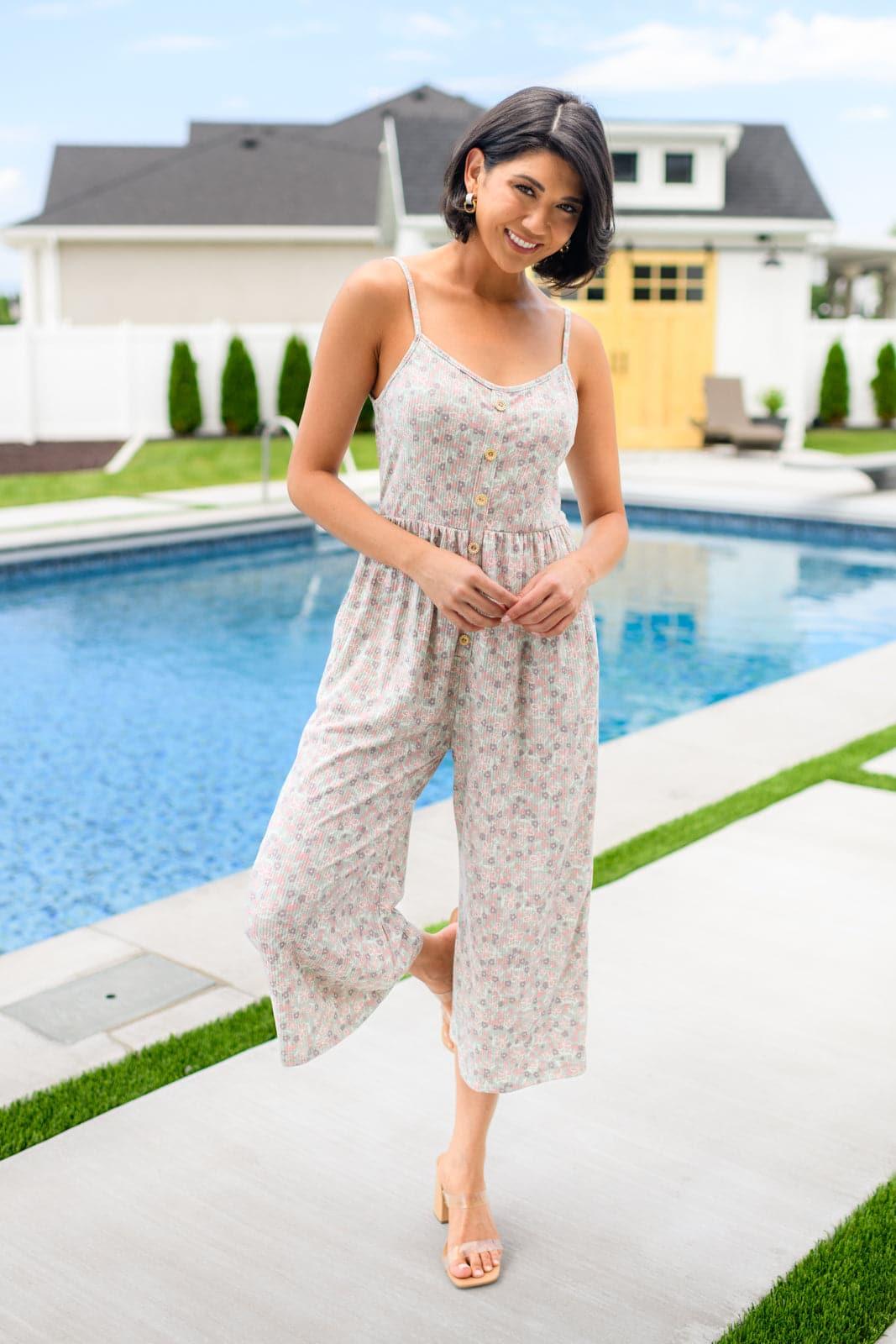 Lucky In Love Floral Jumpsuit - SwagglyLife Home & Fashion