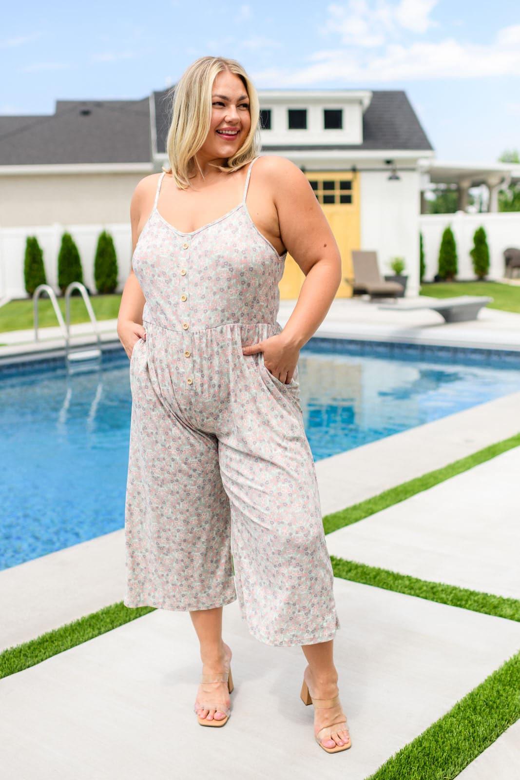 Lucky In Love Floral Jumpsuit - SwagglyLife Home & Fashion