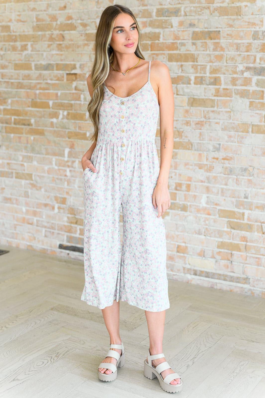Lucky In Love Floral Jumpsuit - SwagglyLife Home & Fashion