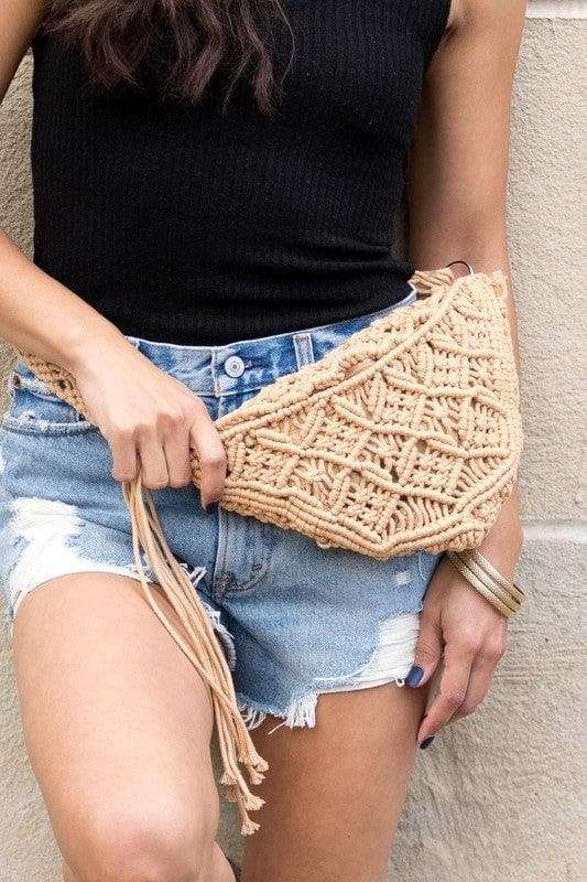 Macrame Sling Bag - SwagglyLife Home & Fashion