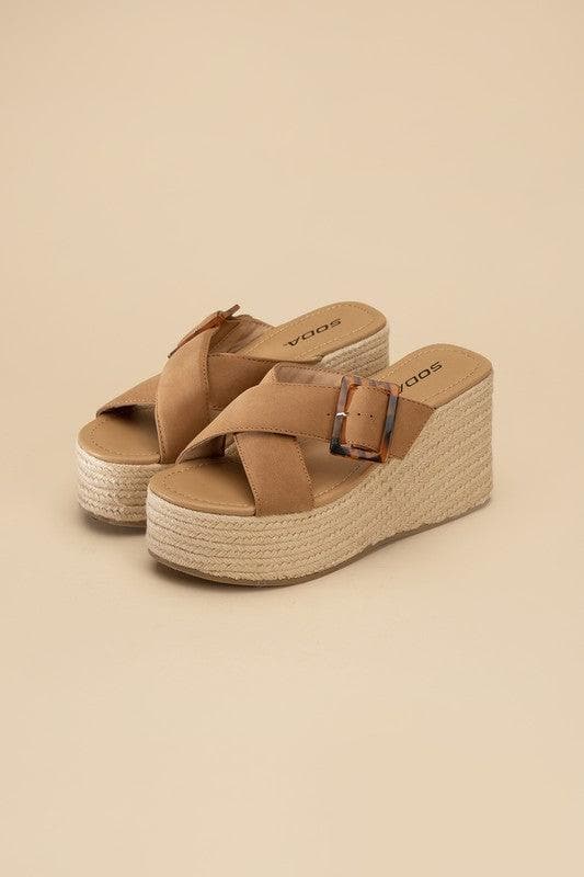 Manta Espadrille Platform Slides - SwagglyLife Home & Fashion