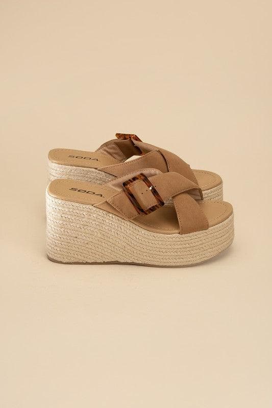 Manta Espadrille Platform Slides - SwagglyLife Home & Fashion