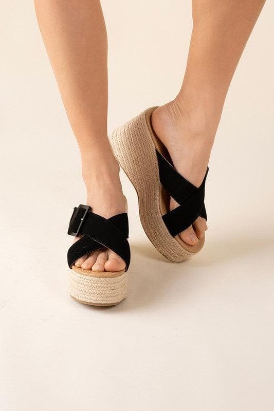 Manta Espadrille Platform Slides - SwagglyLife Home & Fashion