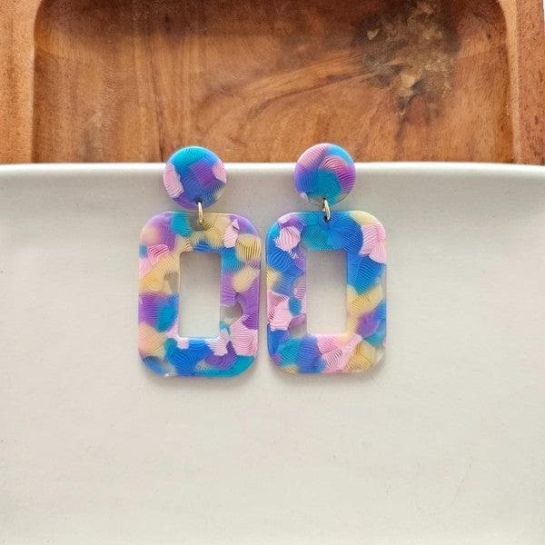 Margot Earrings - Watercolor - SwagglyLife Home & Fashion