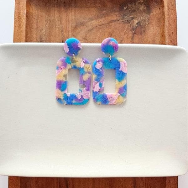 Margot Earrings - Watercolor - SwagglyLife Home & Fashion