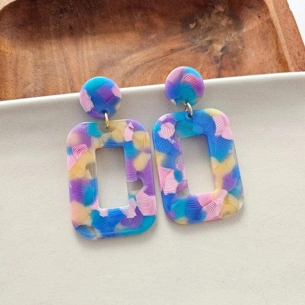 Margot Earrings - Watercolor - SwagglyLife Home & Fashion