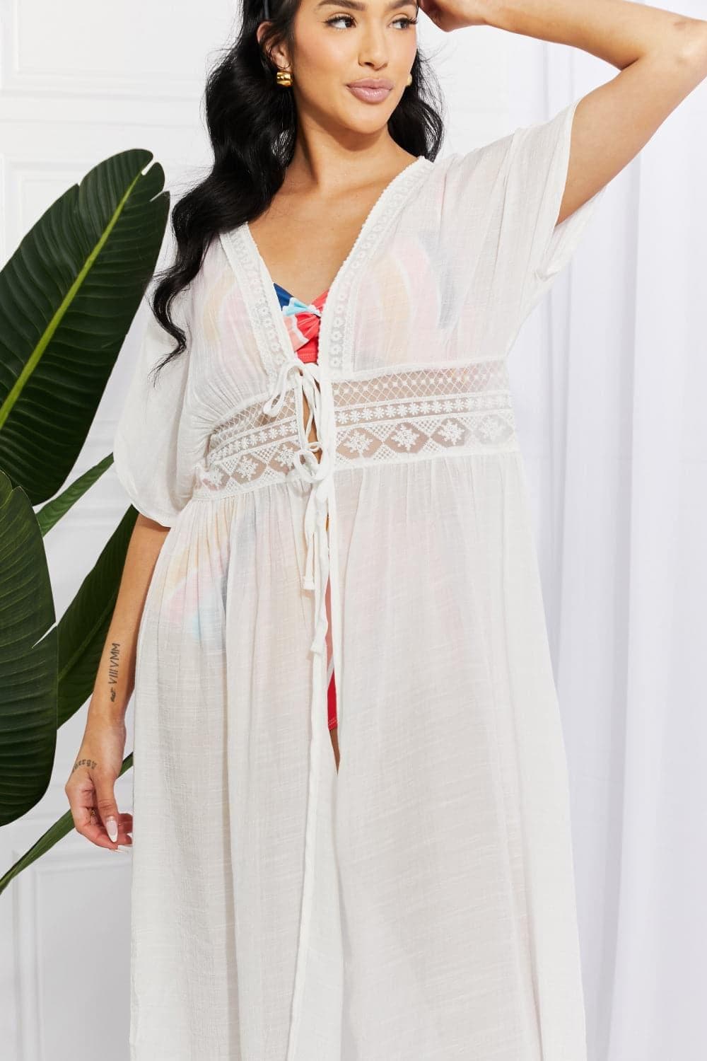 Marina West Swim Sun Goddess Tied Maxi Cover-Up - SwagglyLife Home & Fashion