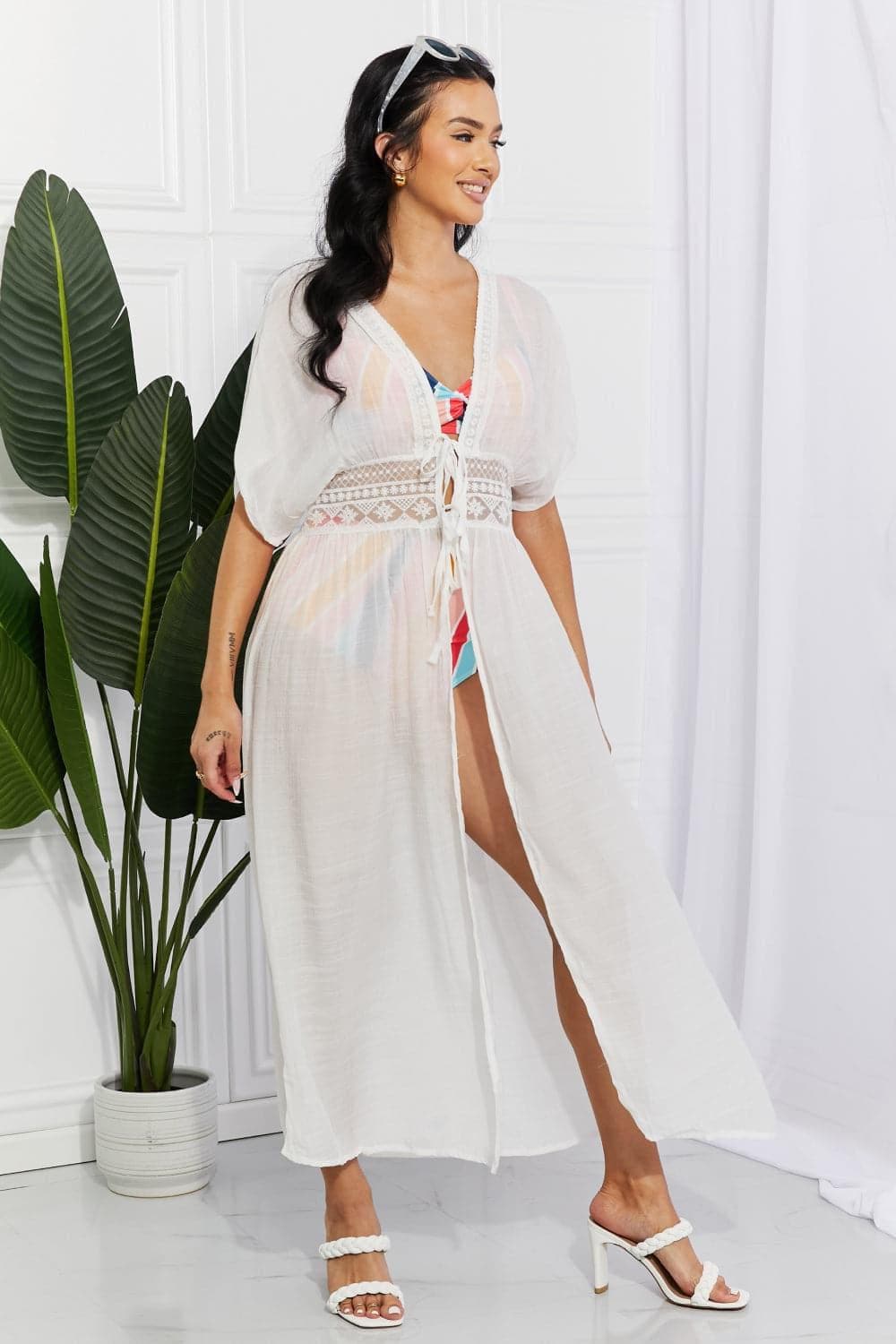 Marina West Swim Sun Goddess Tied Maxi Cover-Up - SwagglyLife Home & Fashion