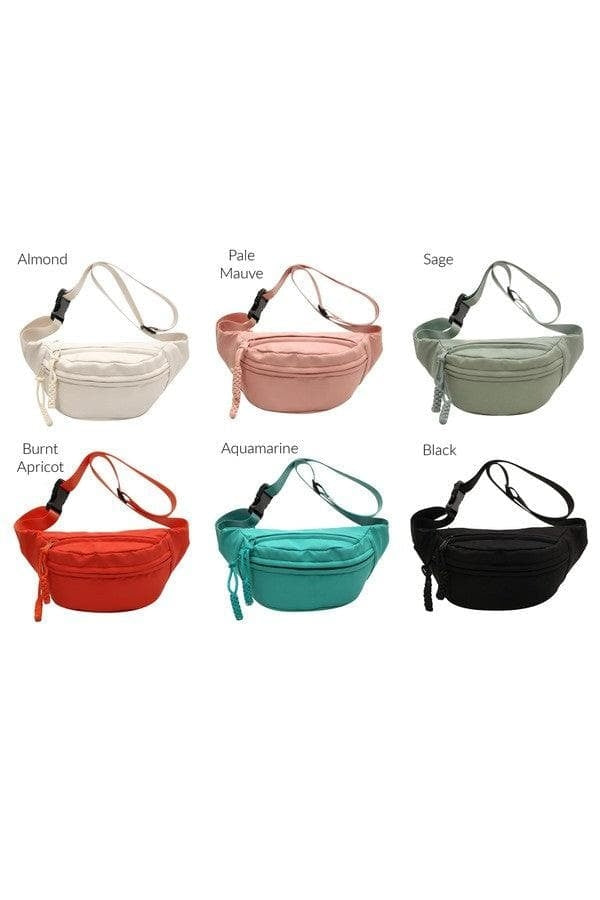 Marisa Nylon Crescent Sling Belt Bum Fanny Bag - SwagglyLife Home & Fashion