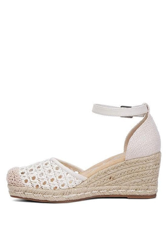 Mason Pin Buckle Wedge Heel Espadrilles - SwagglyLife Home & Fashion