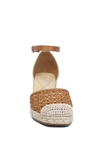 Mason Pin Buckle Wedge Heel Espadrilles - SwagglyLife Home & Fashion