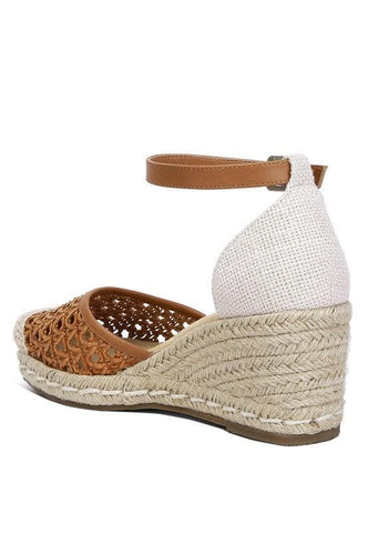 Mason Pin Buckle Wedge Heel Espadrilles - SwagglyLife Home & Fashion