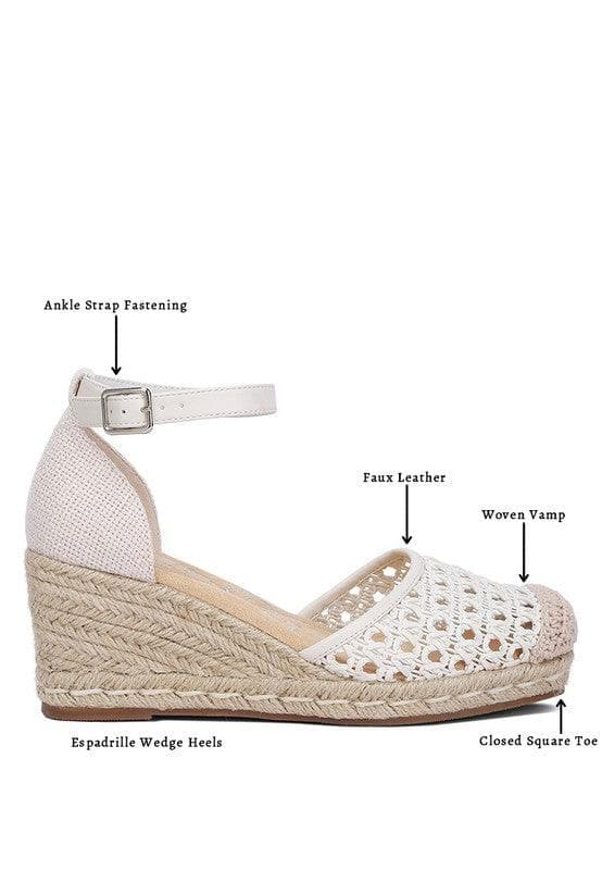 Mason Pin Buckle Wedge Heel Espadrilles - SwagglyLife Home & Fashion