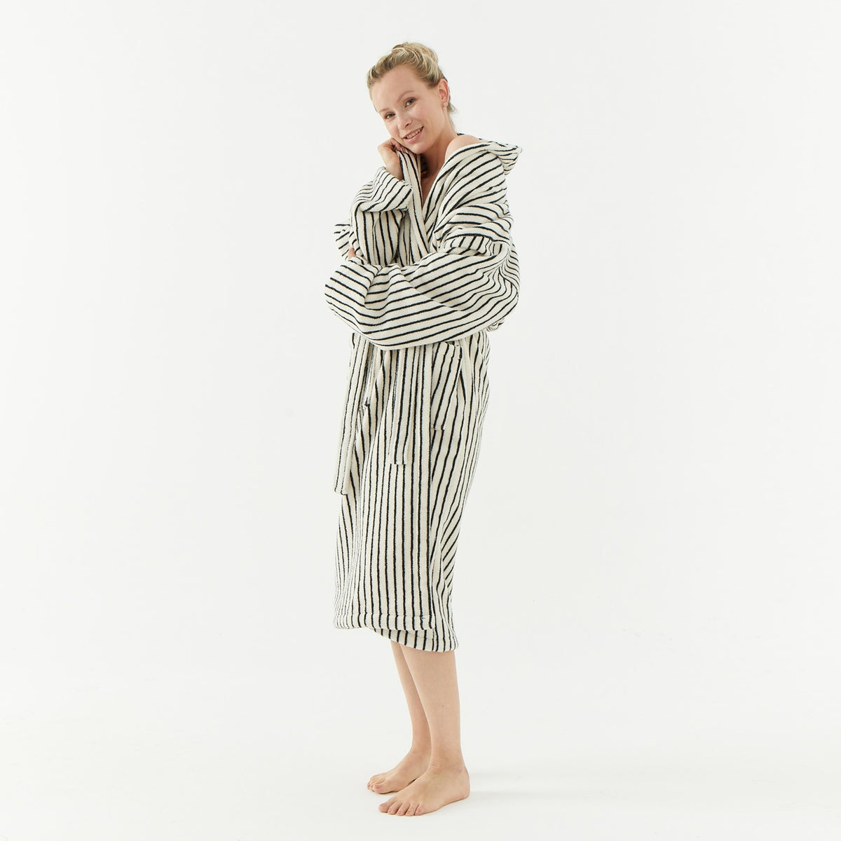 Melika Unisex Striped Robe