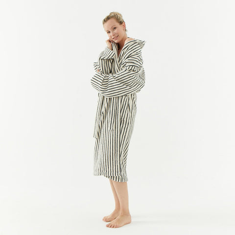 Melika Unisex Striped Robe