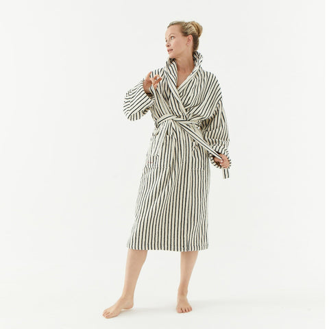 Melika Unisex Striped Robe