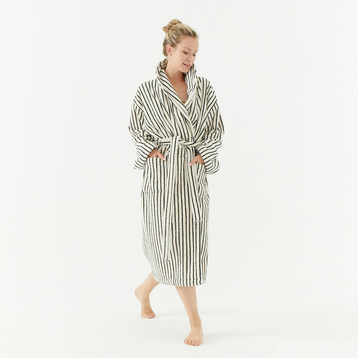 Melika Unisex Striped Robe