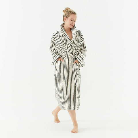 Melika Unisex Striped Robe