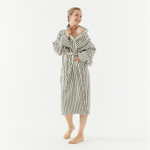 Melika Unisex Striped Robe