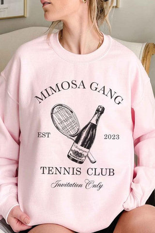 MIMOSA GANG TENNIS CLUB Graphic Sweatshirt - SwagglyLife Home & Fashion