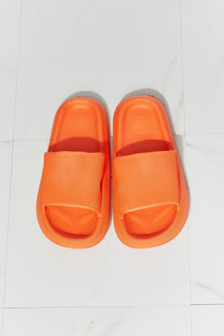 MMShoes Arms Around Me Open Toe Slide in Orange - SwagglyLife Home & Fashion