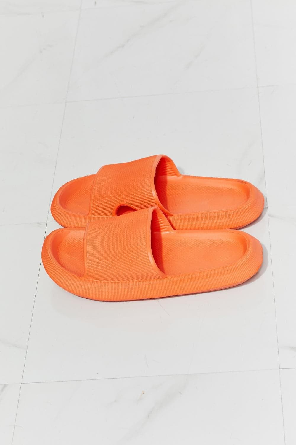 MMShoes Arms Around Me Open Toe Slide in Orange - SwagglyLife Home & Fashion