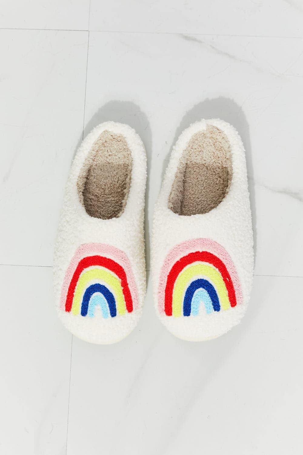 MMShoes Rainbow Plush Slipper - SwagglyLife Home & Fashion