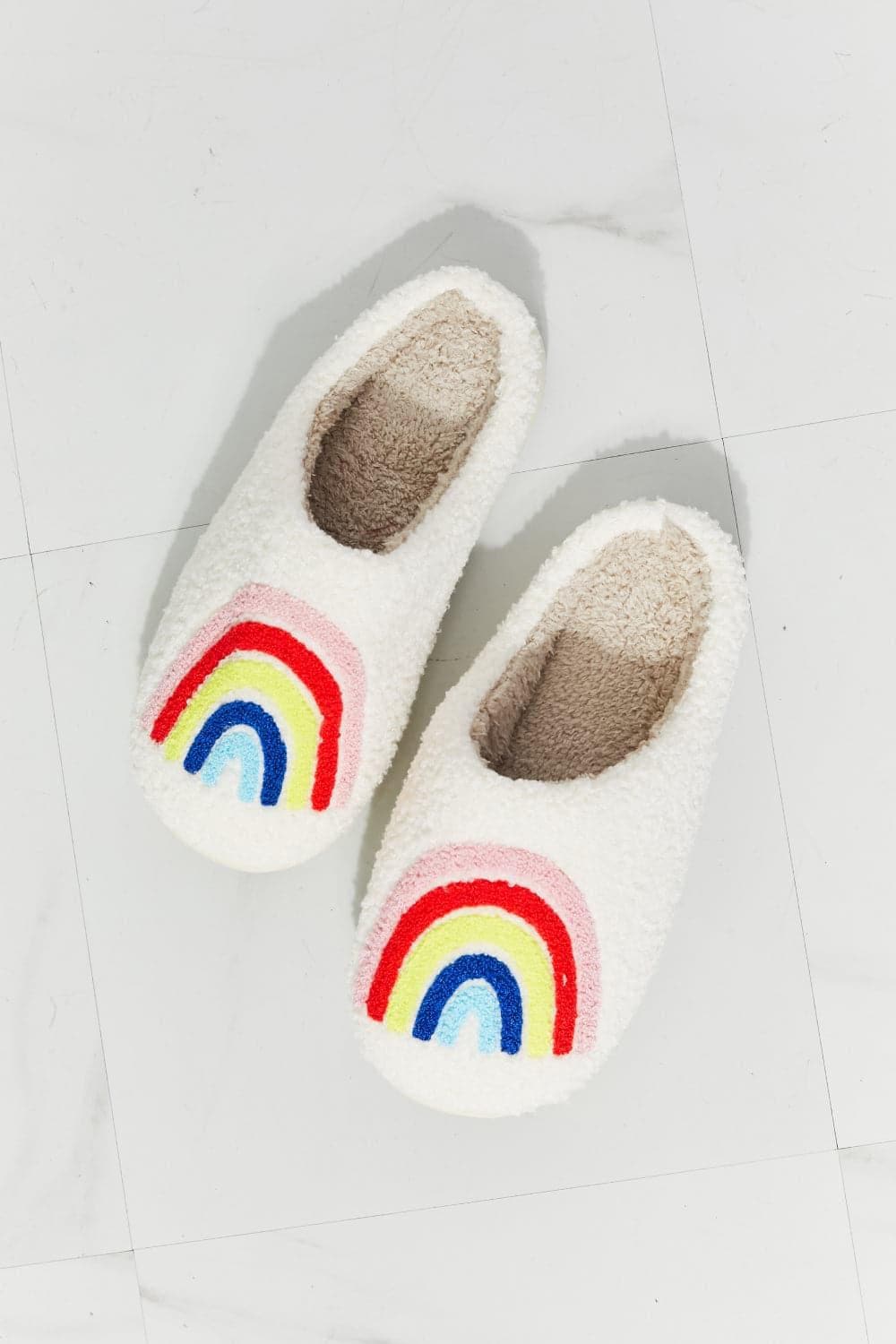 MMShoes Rainbow Plush Slipper - SwagglyLife Home & Fashion
