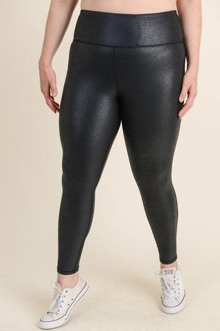 Mono B Curvy OG Foil High Waist Leggings - SwagglyLife Home & Fashion