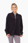 MONO B Microfleece Bomber Jacket - SwagglyLife Home & Fashion