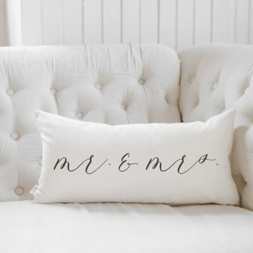 Mr. & Mrs. Lumbar Pillow - SwagglyLife Home & Fashion