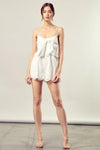 MUSTARD SEED Scallop Edge Front Tie-Up Romper - SwagglyLife Home & Fashion