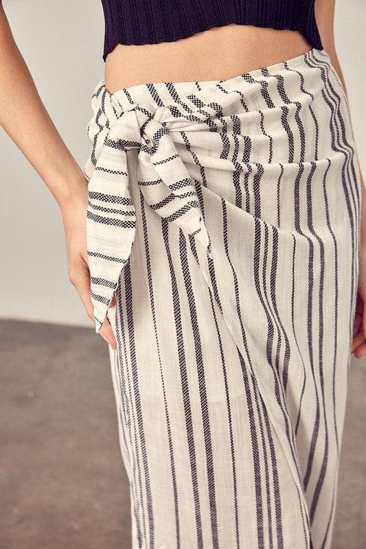 MUSTARD SEED Stripe Overlap Skort - SwagglyLife Home & Fashion