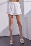 MUSTARD SEED Western Boho Lace Trim Ruffle Edge Shorts - SwagglyLife Home & Fashion