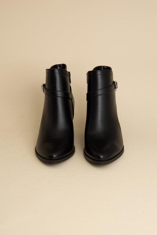 Nadine Ankle Buckle Boots, 2 Colors - SwagglyLife Home & Fashion