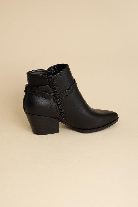 Nadine Ankle Buckle Boots, 2 Colors - SwagglyLife Home & Fashion