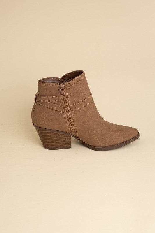 Nadine Ankle Buckle Boots, 2 Colors - SwagglyLife Home & Fashion