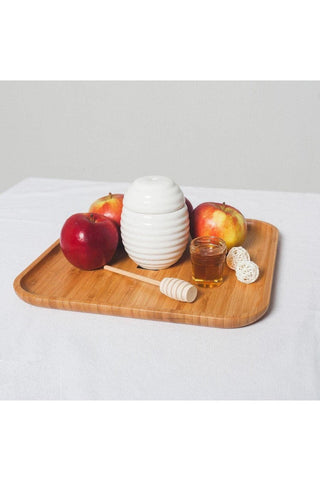 Natural Bamboo Platter 14 x 14 in - SwagglyLife Home & Fashion