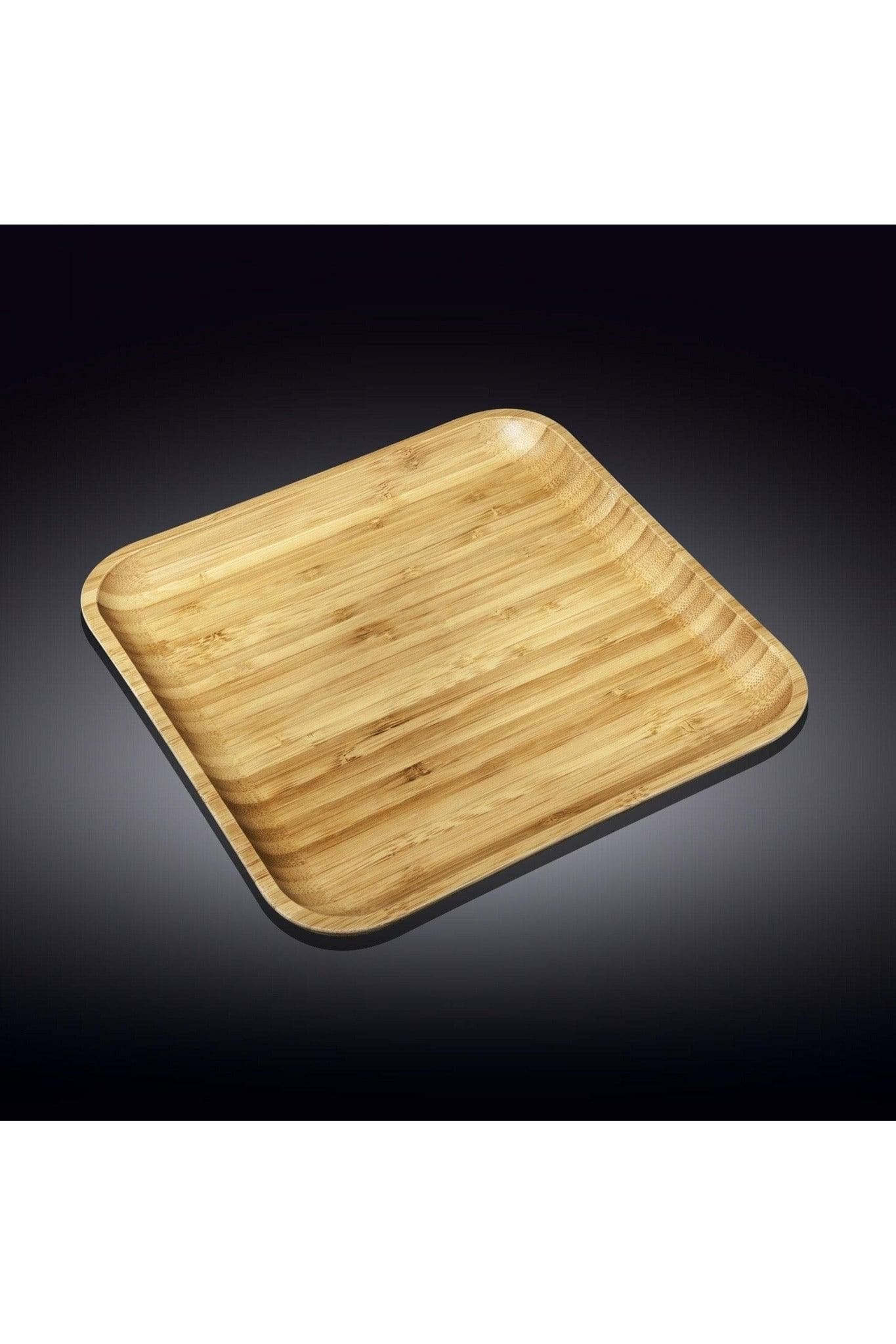 Natural Bamboo Platter 14 x 14 in - SwagglyLife Home & Fashion