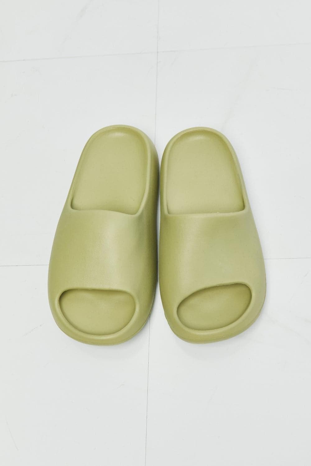 NOOK JOI In My Comfort Zone Slides in Green - SwagglyLife Home & Fashion