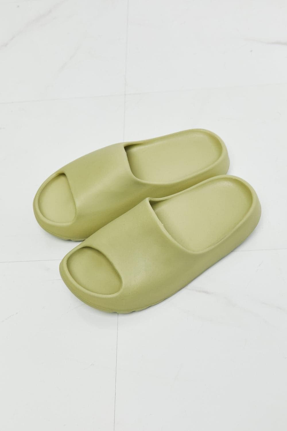 NOOK JOI In My Comfort Zone Slides in Green - SwagglyLife Home & Fashion