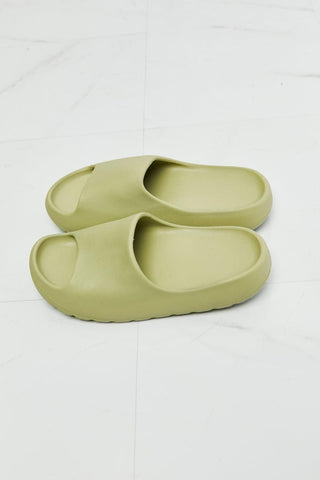 NOOK JOI In My Comfort Zone Slides in Green - SwagglyLife Home & Fashion