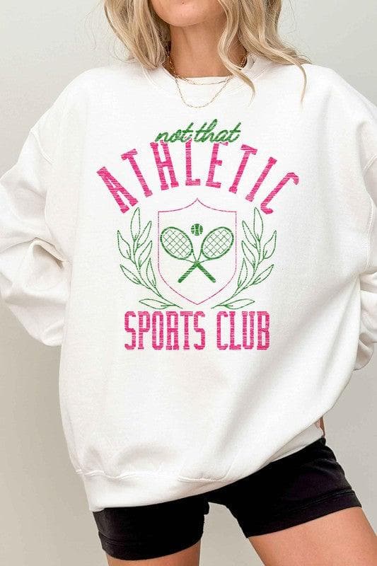 NOT THAT ATHLETIC CLUB Oversized Sweatshirt - SwagglyLife Home & Fashion