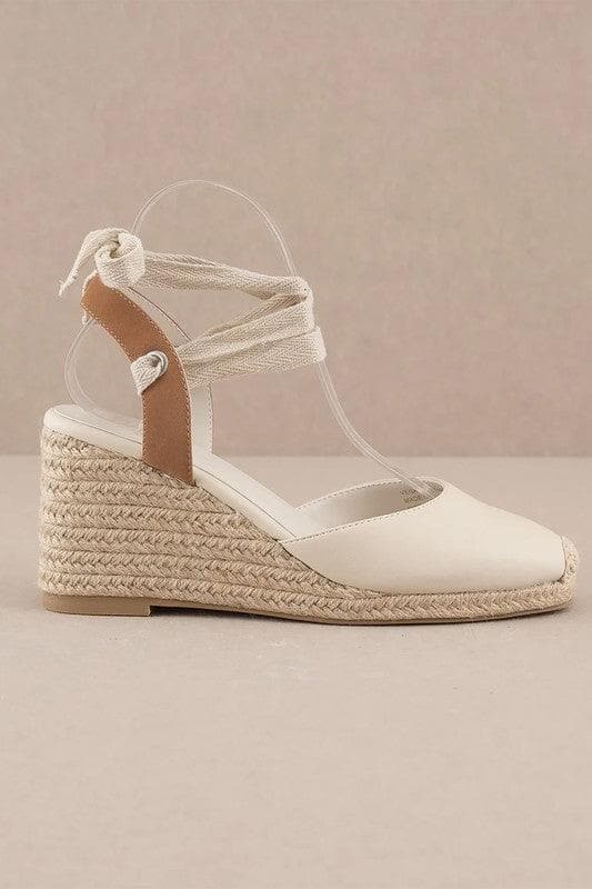Oasis Society Alondra Espadrille Lace Up Wedge - SwagglyLife Home & Fashion
