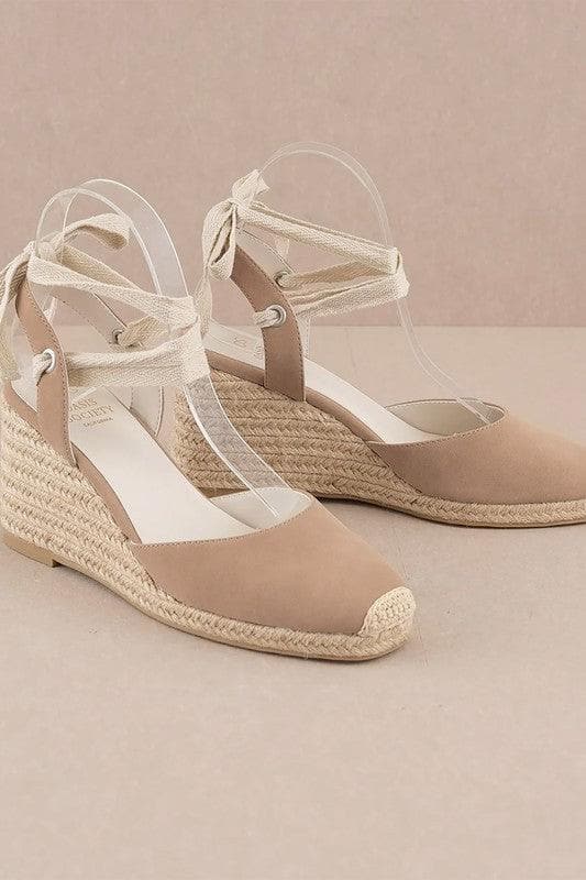 Oasis Society Alondra Espadrille Lace Up Wedge - SwagglyLife Home & Fashion