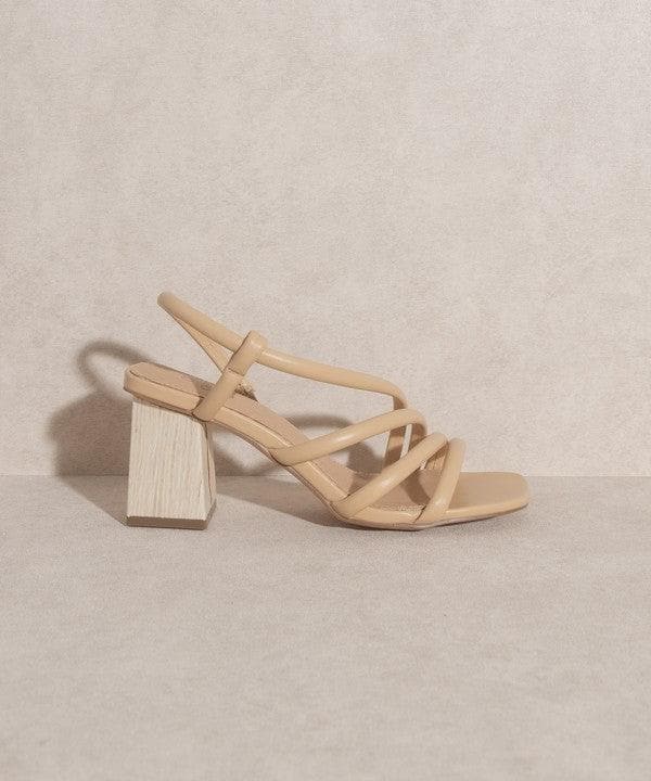 OASIS SOCIETY Ashley - Wooden Heel Sandal - SwagglyLife Home & Fashion